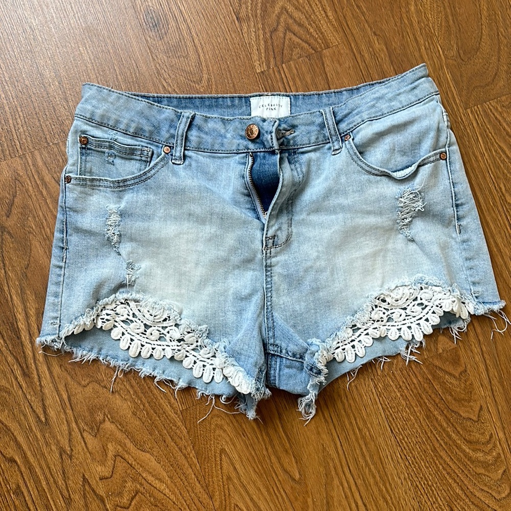 Celebrity Pink Jean Shorts